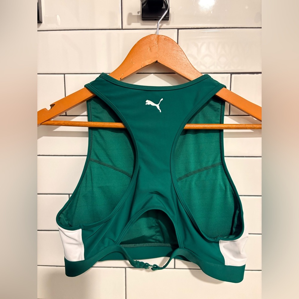 Puma Hunter Green Sports Bra M - Picture 5 of 5